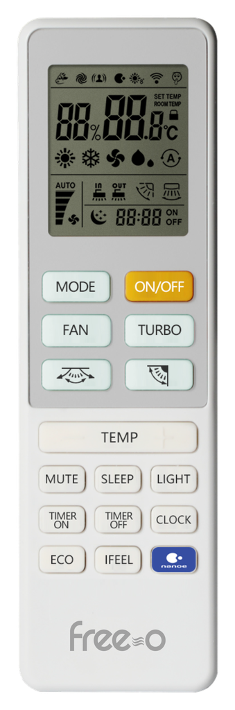 CONJUNTO 1X1 SPLIT PARED FREE-O 25 TT WIFI 2,5kW (20 m2)