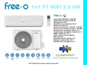 CONJUNTO 1X1 SPLIT PARED FREE-O 25 TT WIFI 2,5kW (20 m2)