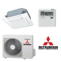 CONJUNTO 1X1 SPLIT CASSETTE 60x60 MITSUBISHI HEAVY SERIE MINI FDTC(N)35VHN-W DE 3.65 kW EN FRIO Y 4,25 kW EN CALOR.