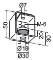 UDS. AMORTIGUADOR AMC Akustik 3 A-45 (8-30Kg)