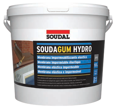 CUBO 5 Kg MEMBRANA IMPERMEABILIZANTE  POLIMERO MS SOUDAL SOUDAGUM HYDRO GRIS