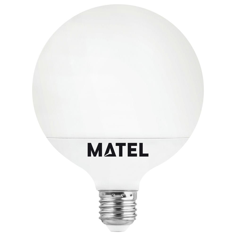 BOMBILLA LED GLOBO MATEL E27 G120 18W FRÍA