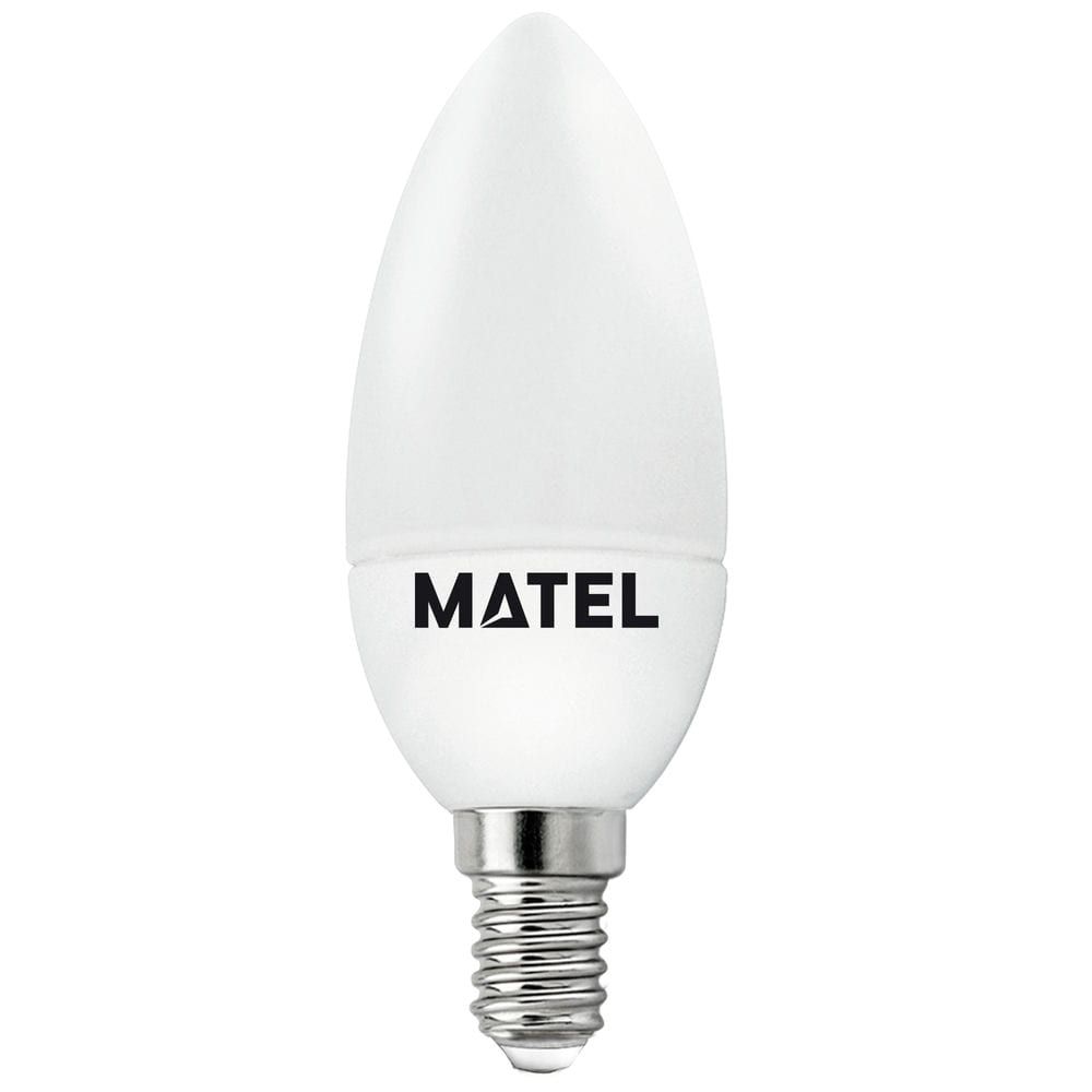 BOMBILLA LED VELA MATEL E14 5W FRÍA