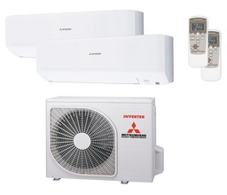 [SMART2X1] CONJUNTO 2X1 SPLIT PARED MITSUBISHI HEAVY SERIE SMART 6,4 kW (SALON Y HABITACION)