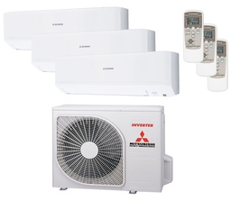 [SMART3X1] CONJUNTO 3X1 SPLIT PARED MITSUBISHI HEAVY SERIE SMART 7,10 kW (SALON Y DOS HABITACIONES)