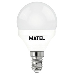 [21799] BOMBILLA LED ESFÉRICA MATEL E14 5W FRÍA