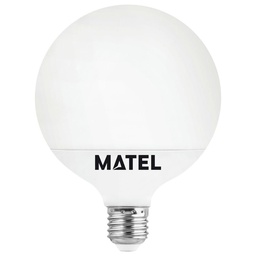 [21945] BOMBILLA LED GLOBO MATEL E27 G120 18W FRÍA